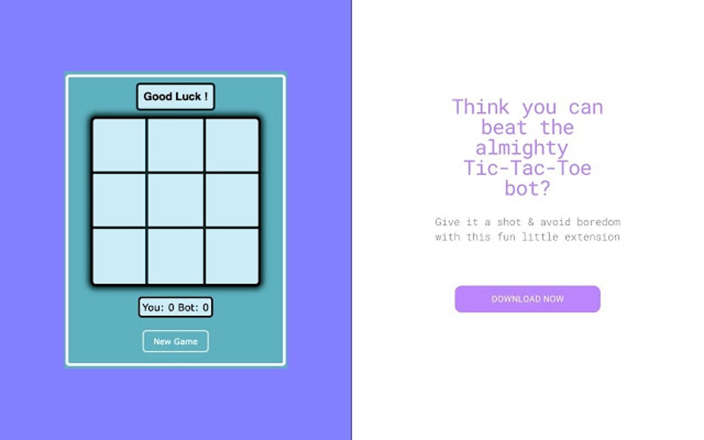 Impossible Tic Tac Toe for Google Chrome - Extension Download