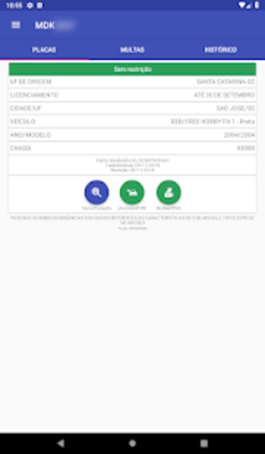 Descarga de APK de Consulta Placa FIPE e Multas para Android