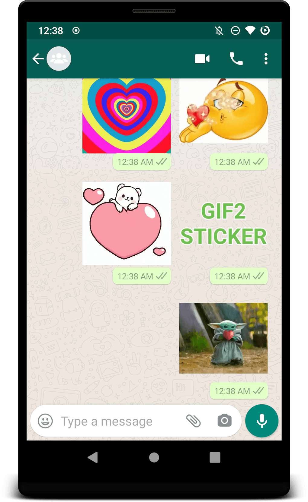 GIF2Sticker - Animated Sticker Maker for WhatsApp для Android — Скачать