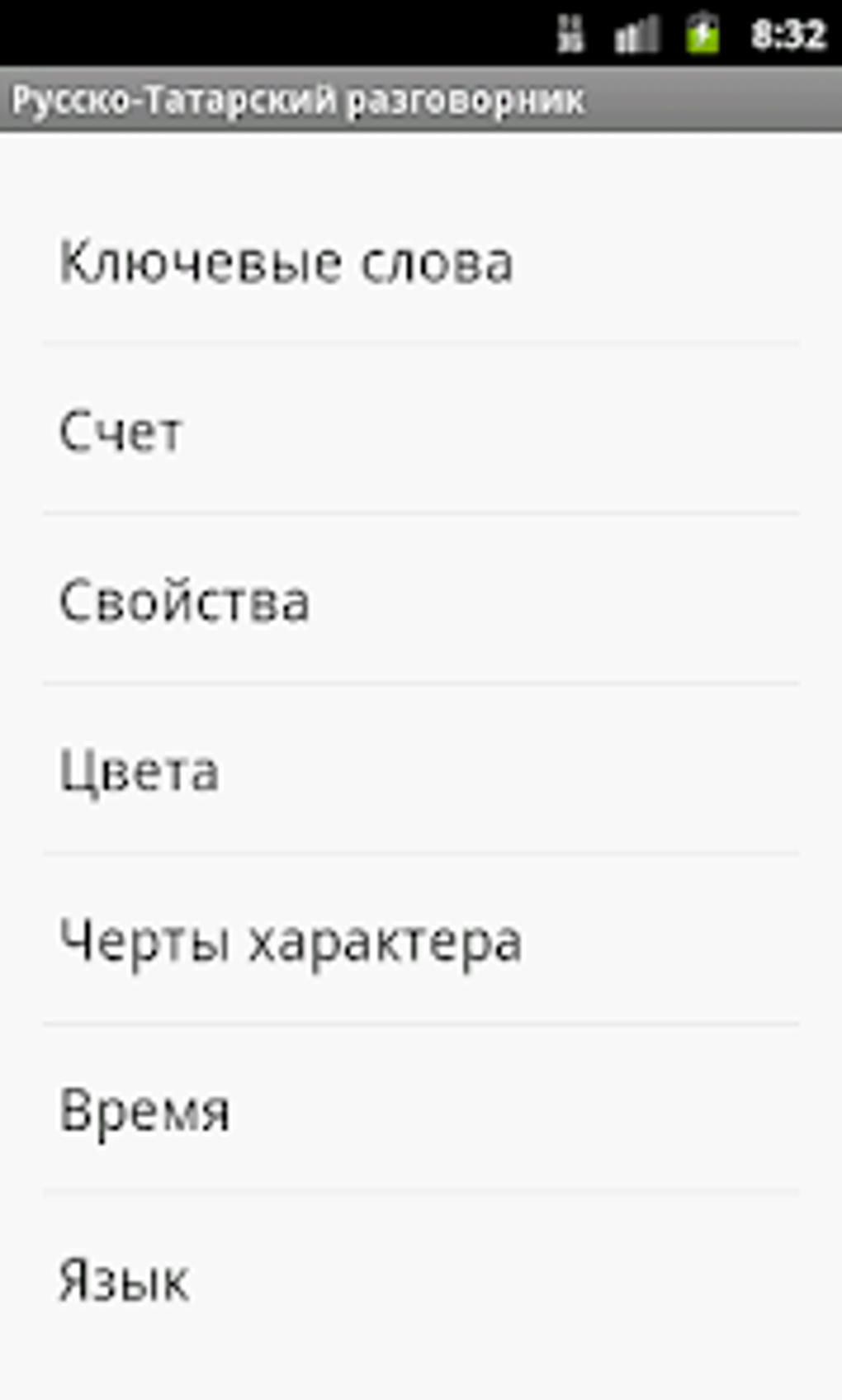 Русско-Татарский разговорник для Android — Скачать