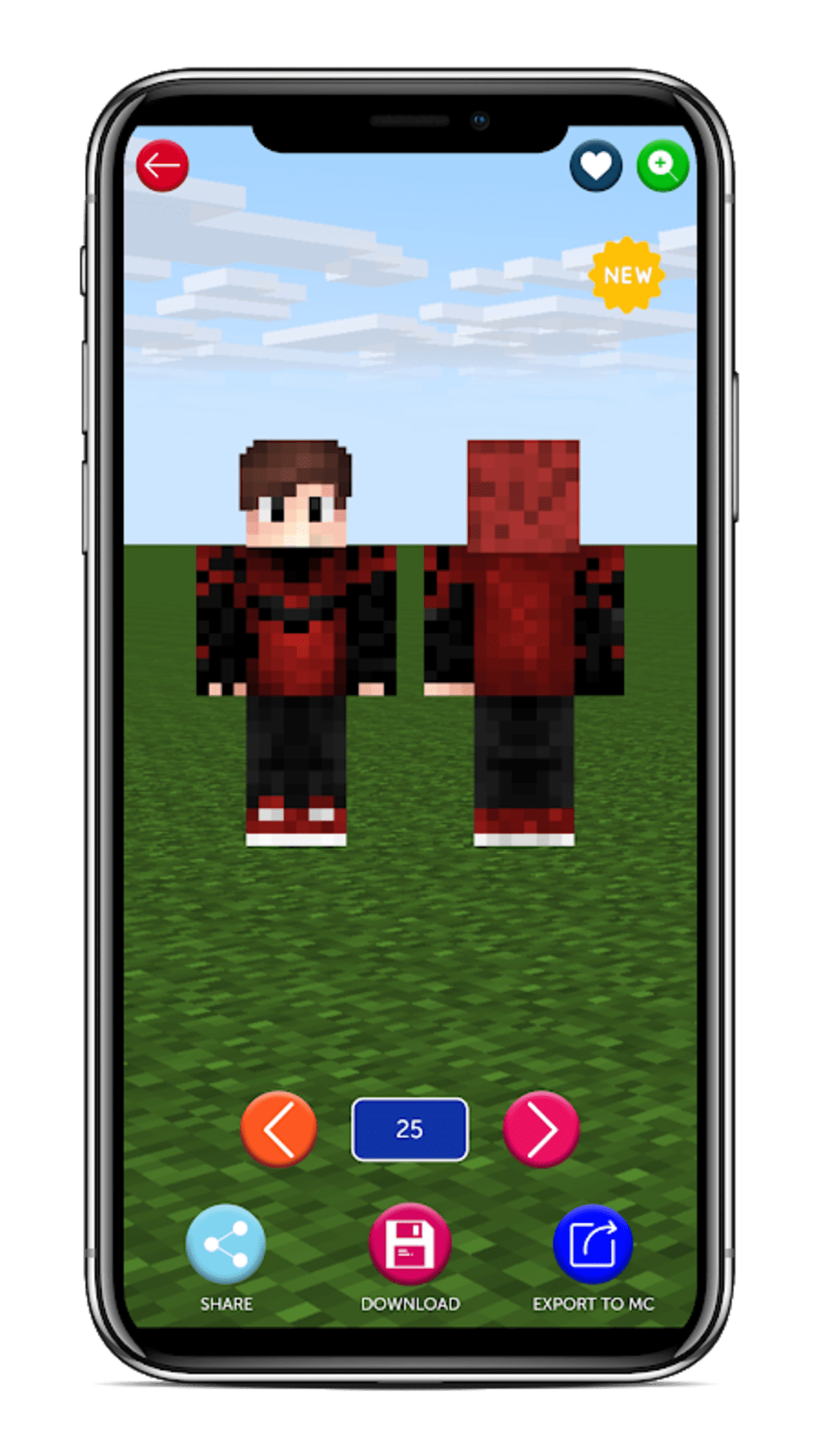 r Skin Minecraft PE for Android - Download