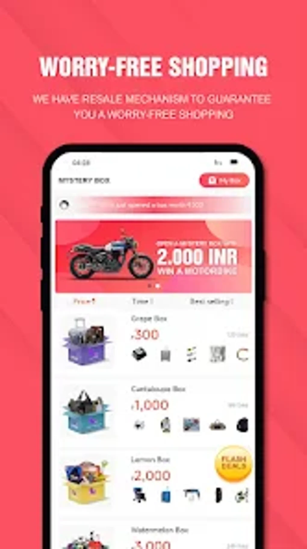 HIBOX - Mystery Box 100 Win для Android — Скачать