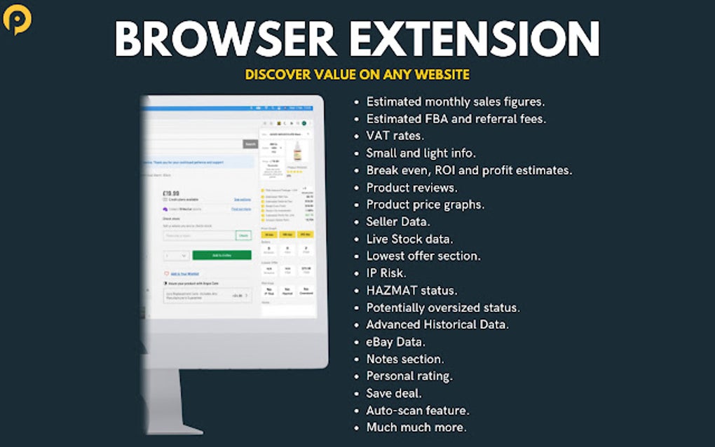 Profitl - Amazon FBA Deal Analysis Tool for Google Chrome - Extension ...