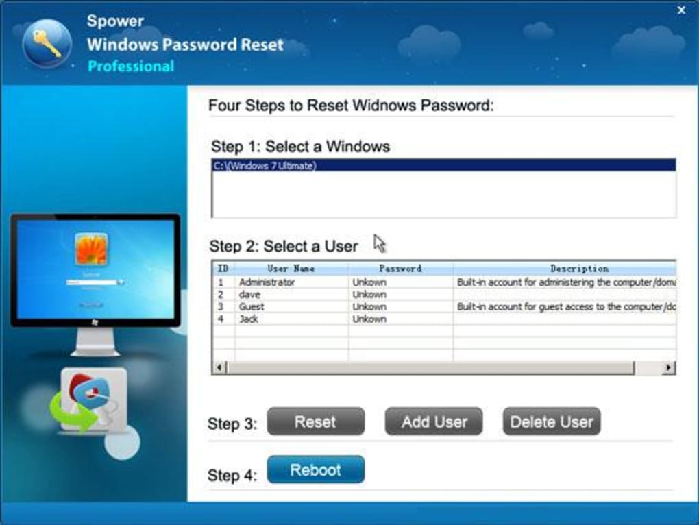 Windows 8 сброс пароля. Windows password Recovery. Reset Windows password как пользоваться. Reset password программа. Step user