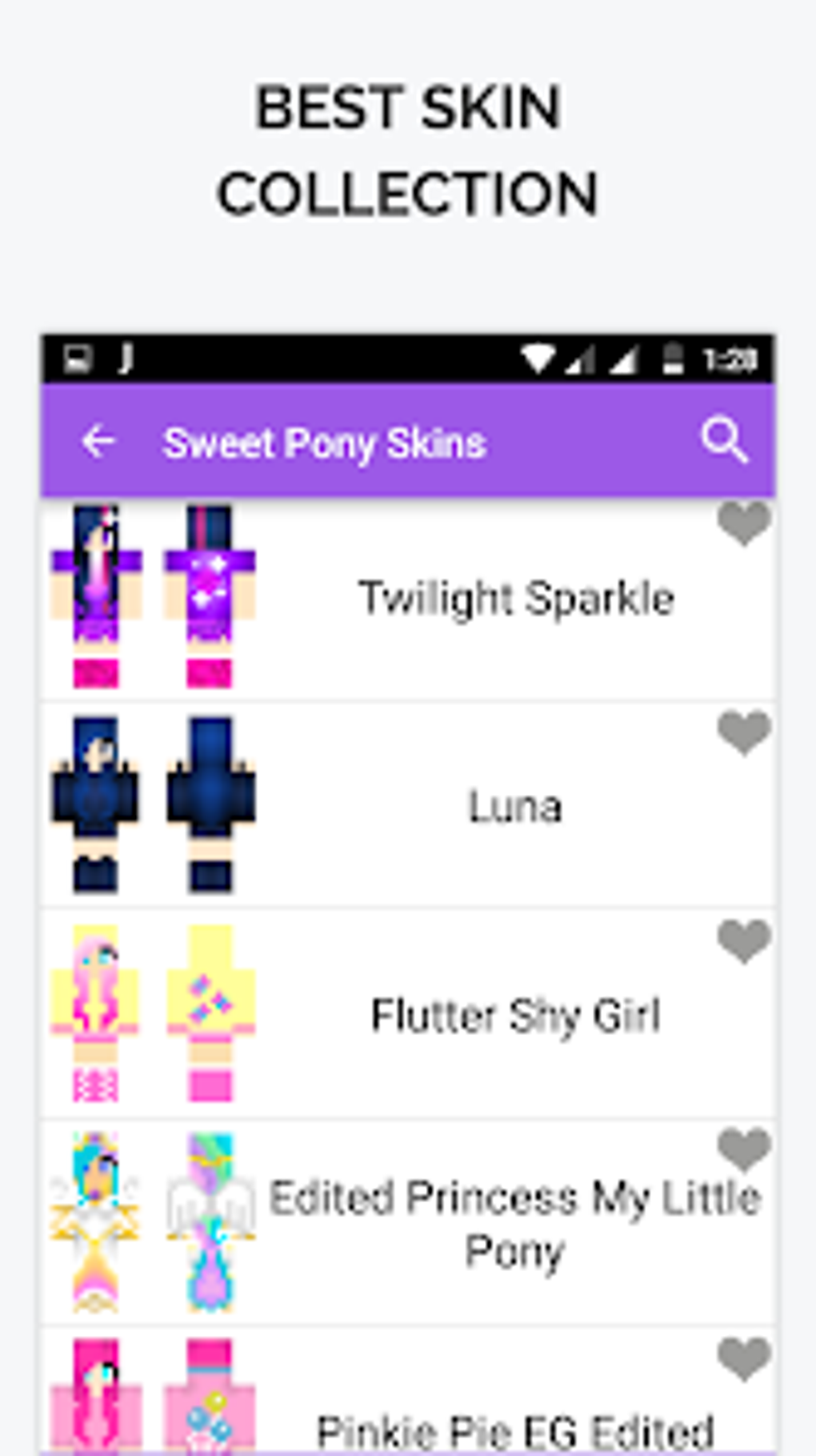 Sweet Pony Skin for Minecraft для Android — Скачать