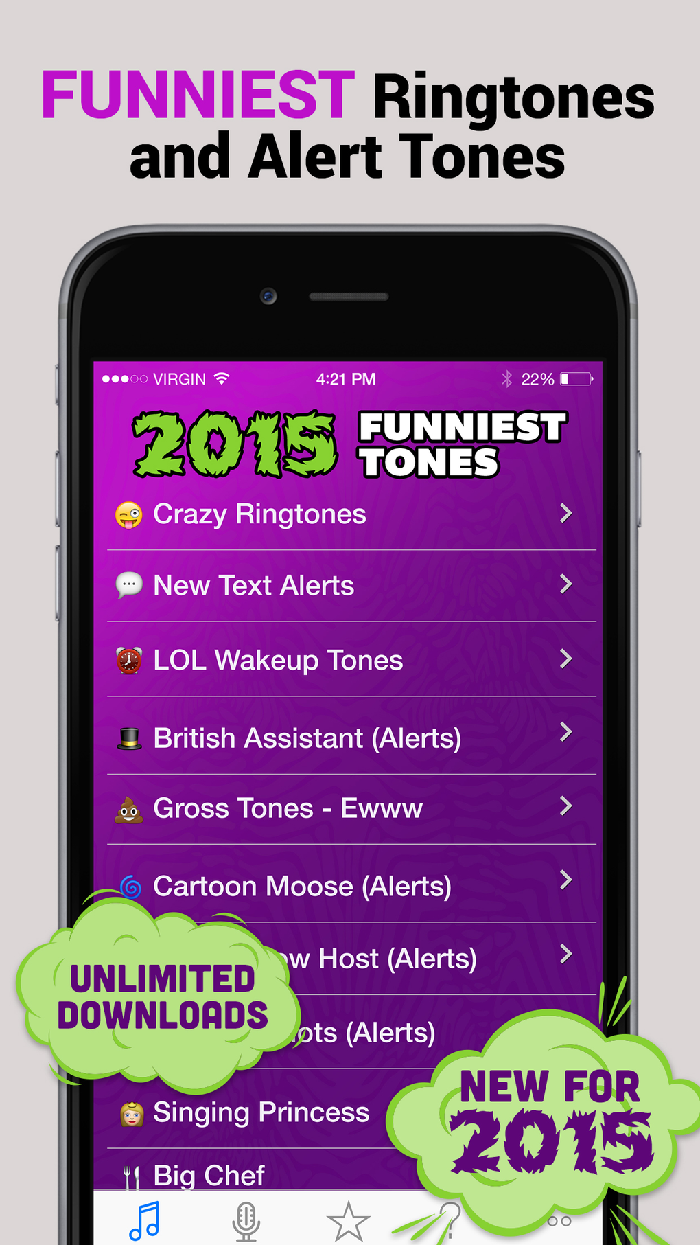 Free 2015 Funny Tones LOL Ringtones and Alert Sounds para iPhone