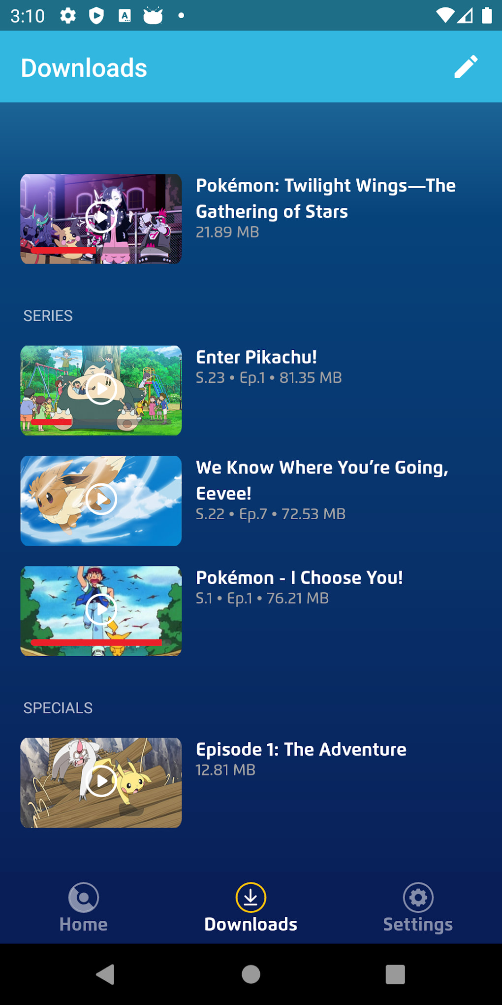 Pokémon TV, Software