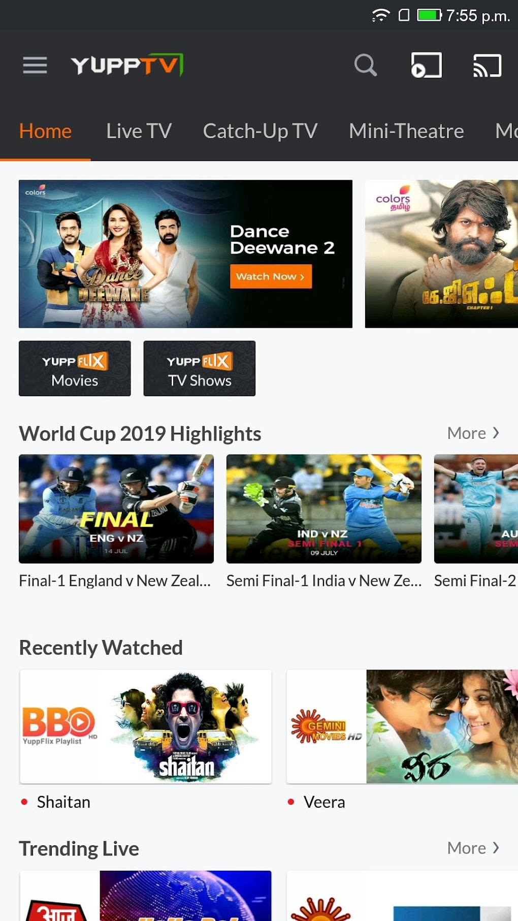 YuppTV - Live TV Movies Shows APK for Android