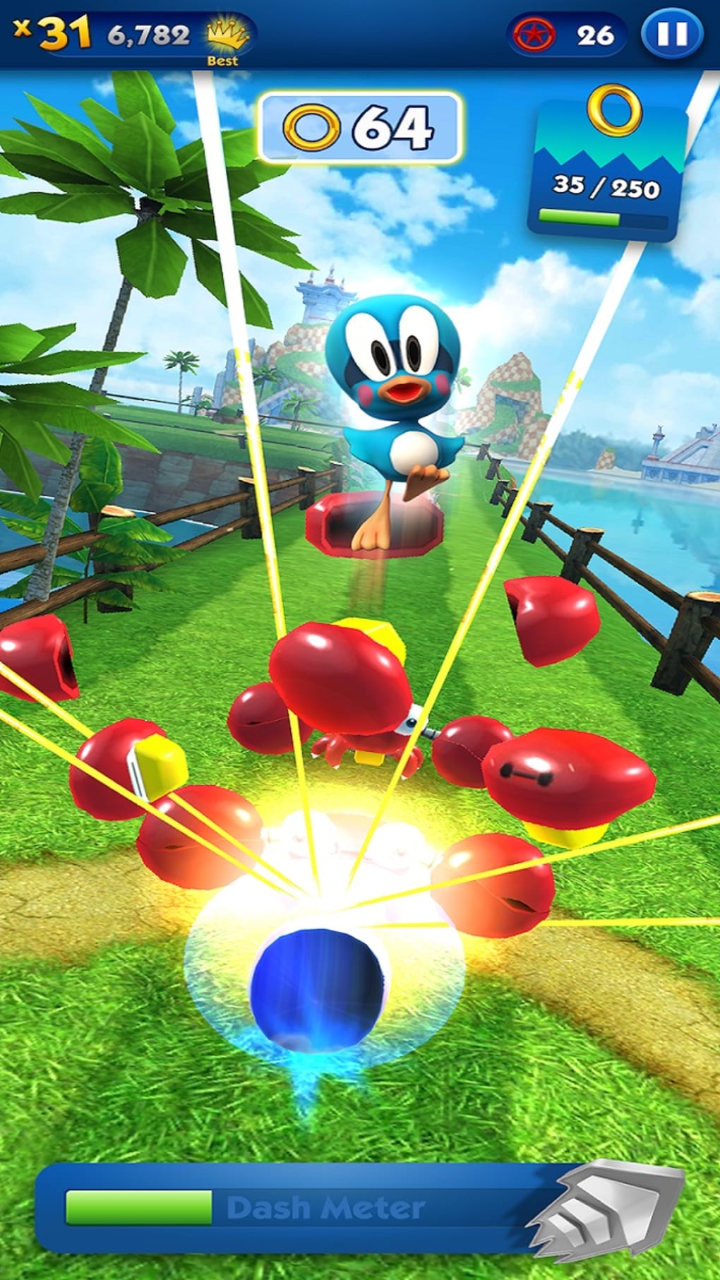 Play Sonic Dash Endless Running Racing Game online