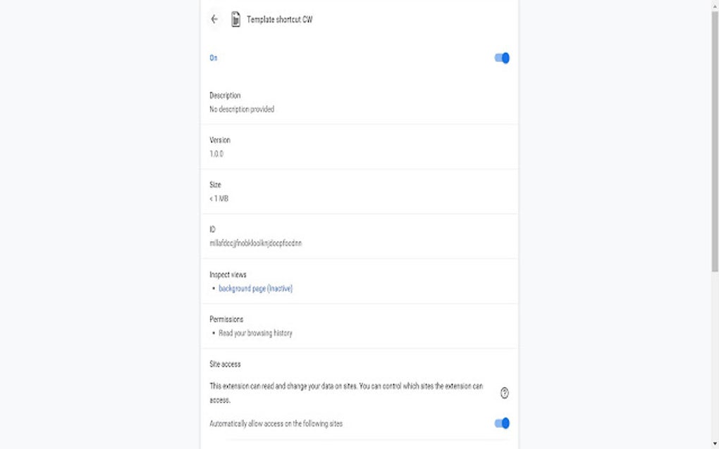 Template shortcut CW for Google Chrome Extension Download Template shortcut CW for Google Chrome Extension Download