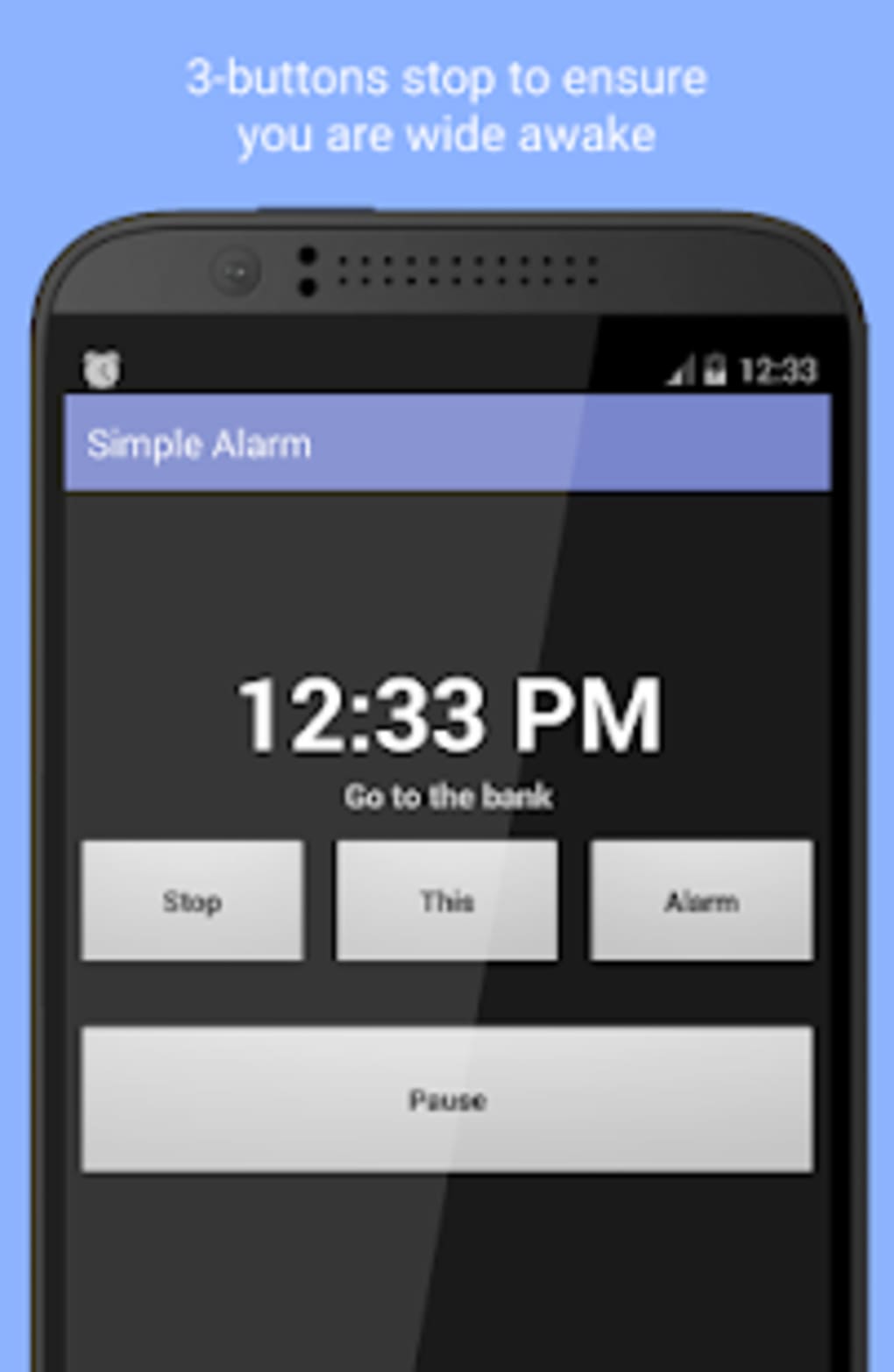 simple alarm clock app