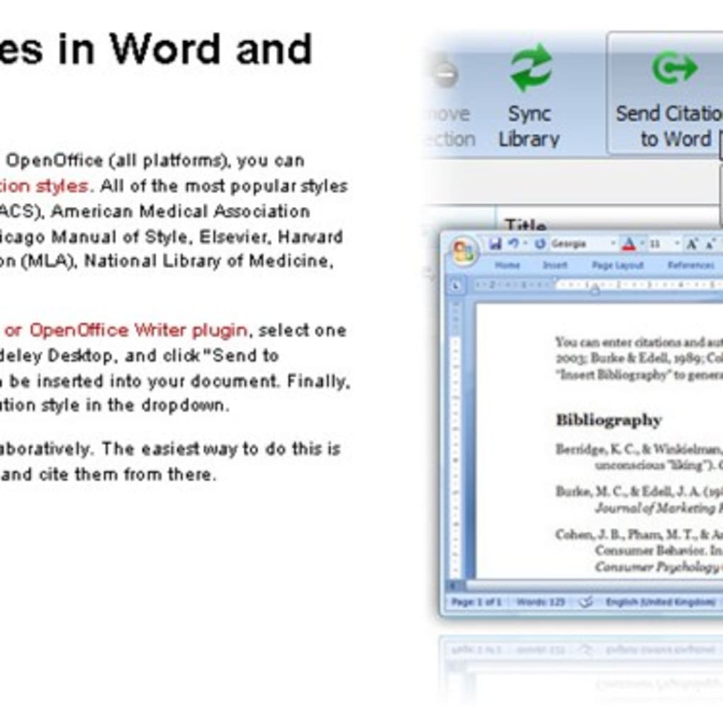 how to use mendeley word plugin