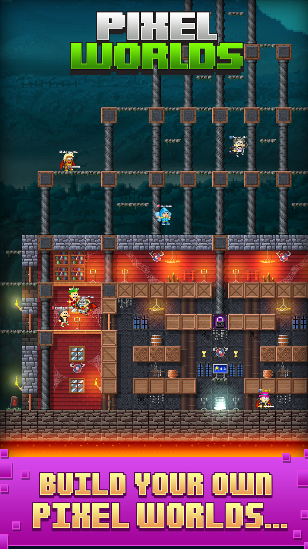 Pixel Worlds MMO Sandbox For IPhone Download