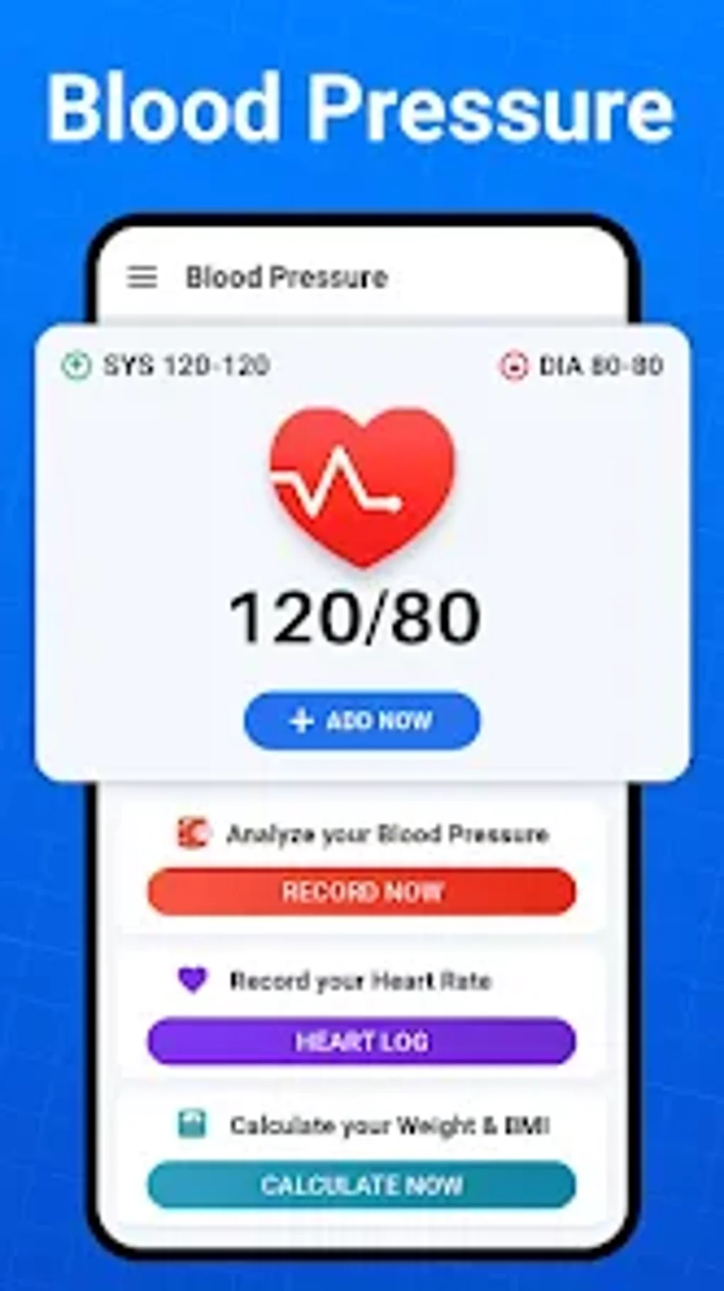 free blood pressure app