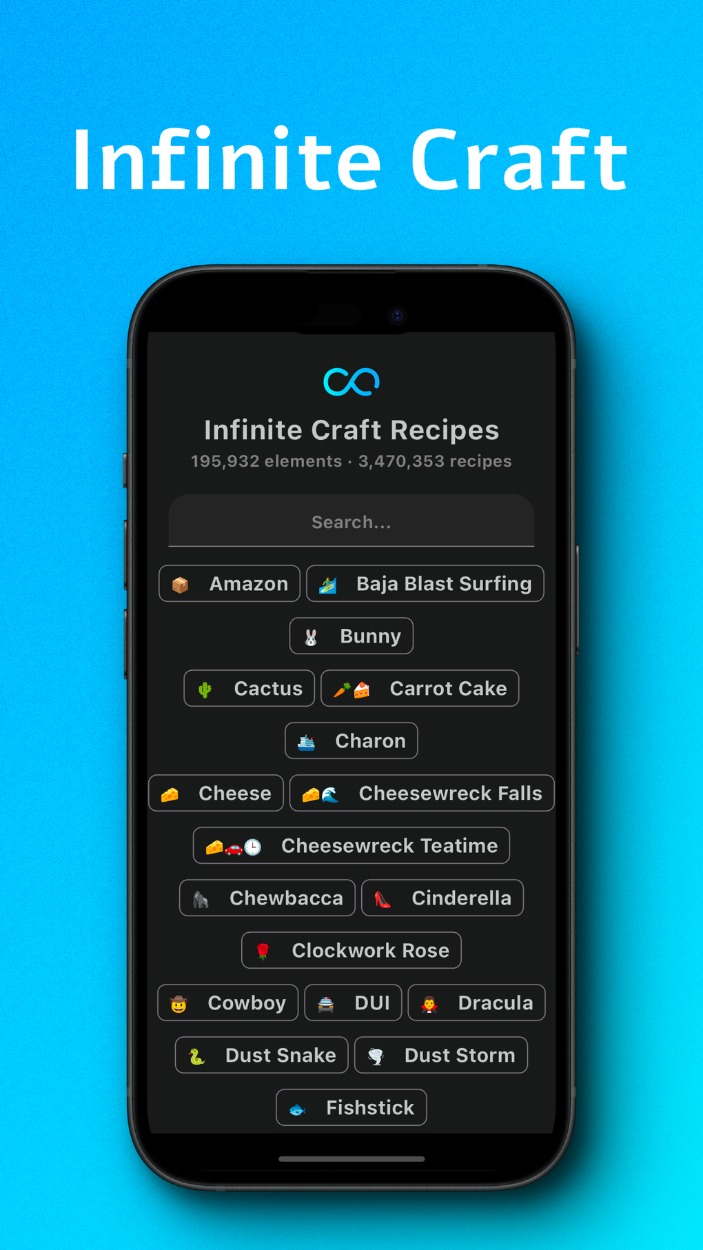 Infinite Craft Solver для iPhone — Скачать