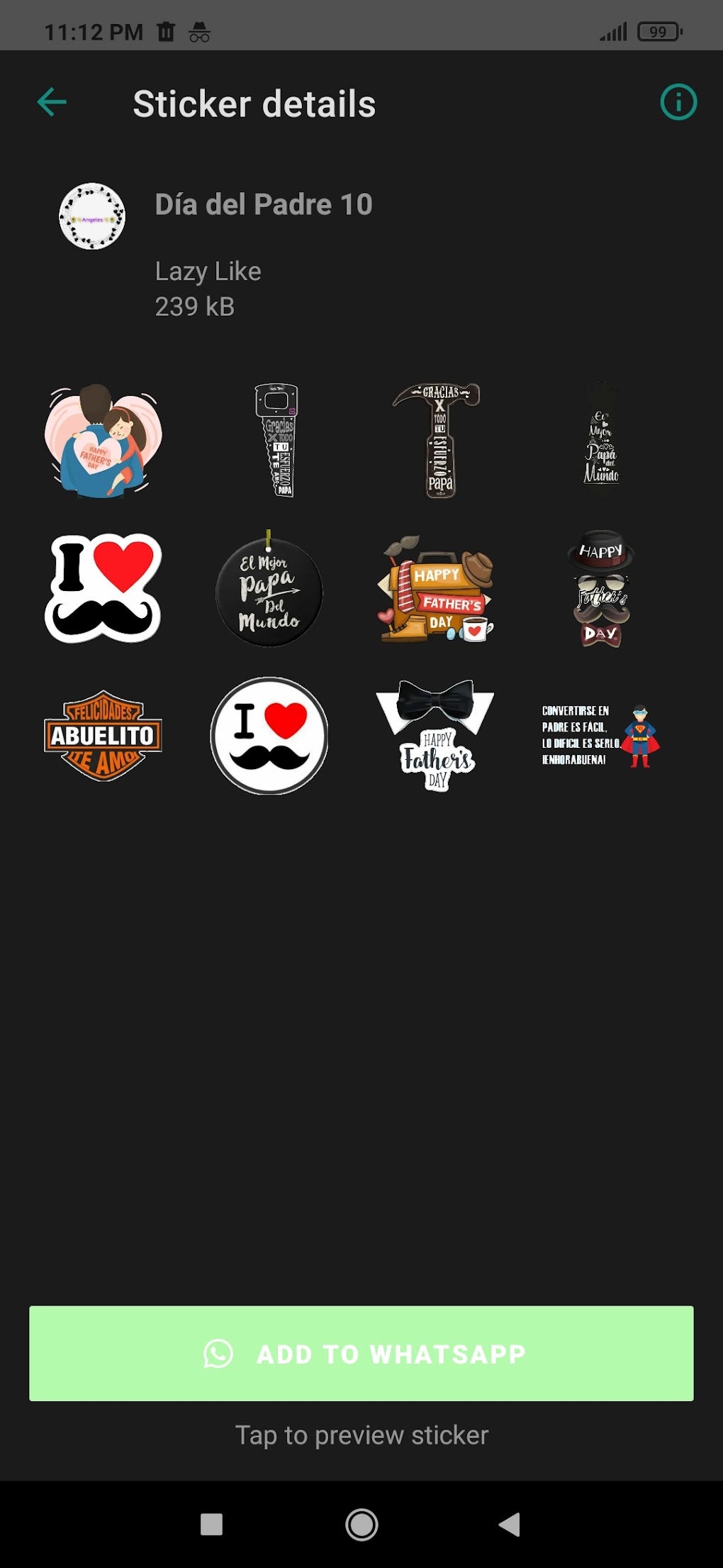 Stickers del Día del Padre para WhatsApp APK para Android - Descargar