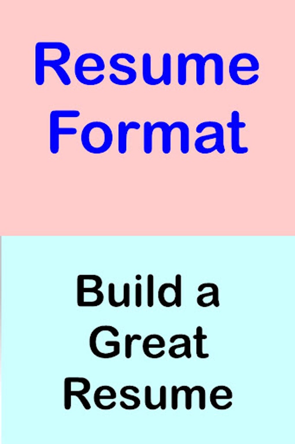 RESUME FORMAT APK For Android Download