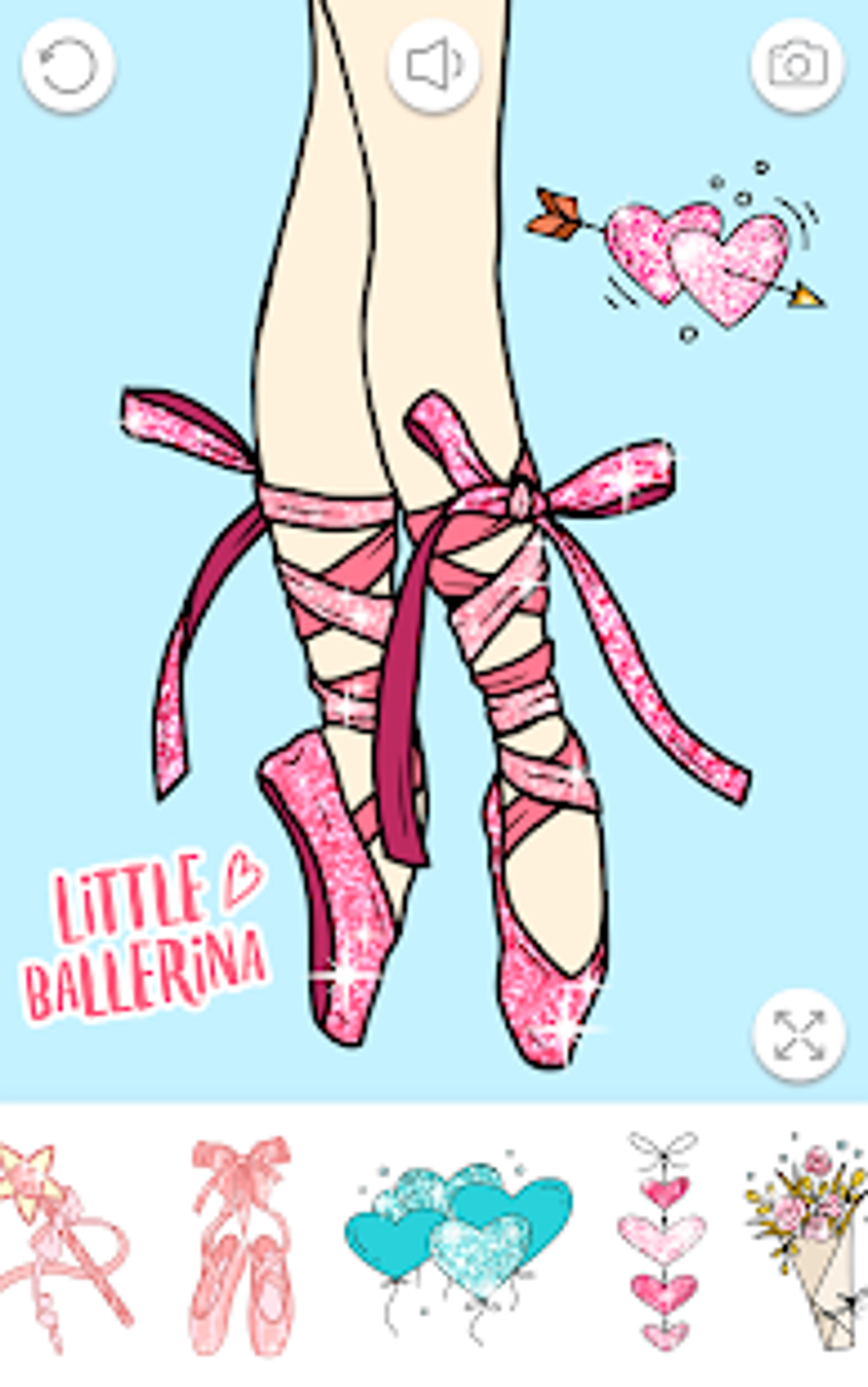 Ballerina Coloring Book Glitter - Girl Games APK для Android — Скачать