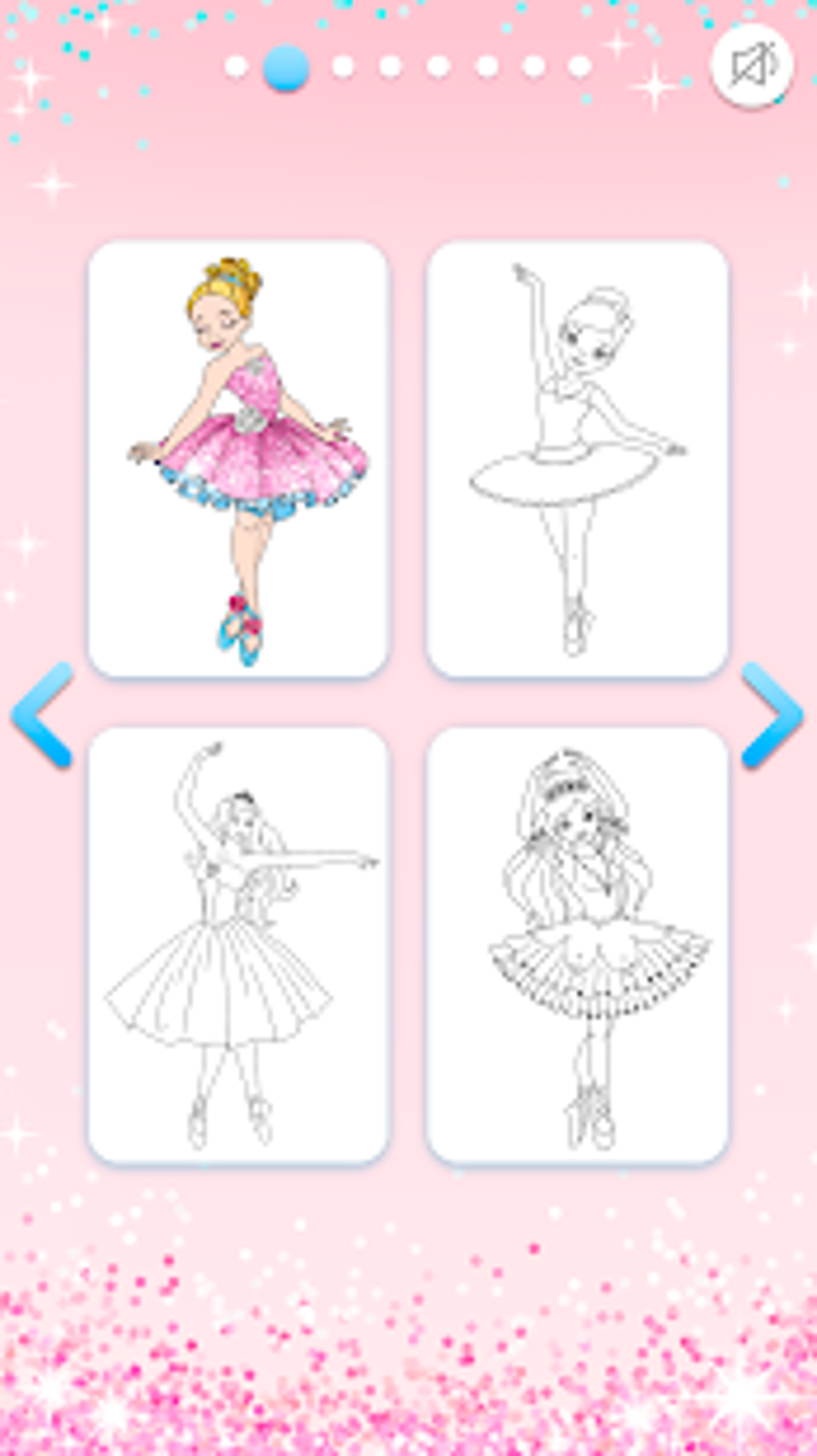 Ballerina Coloring Book Glitter - Girl Games APK для Android — Скачать