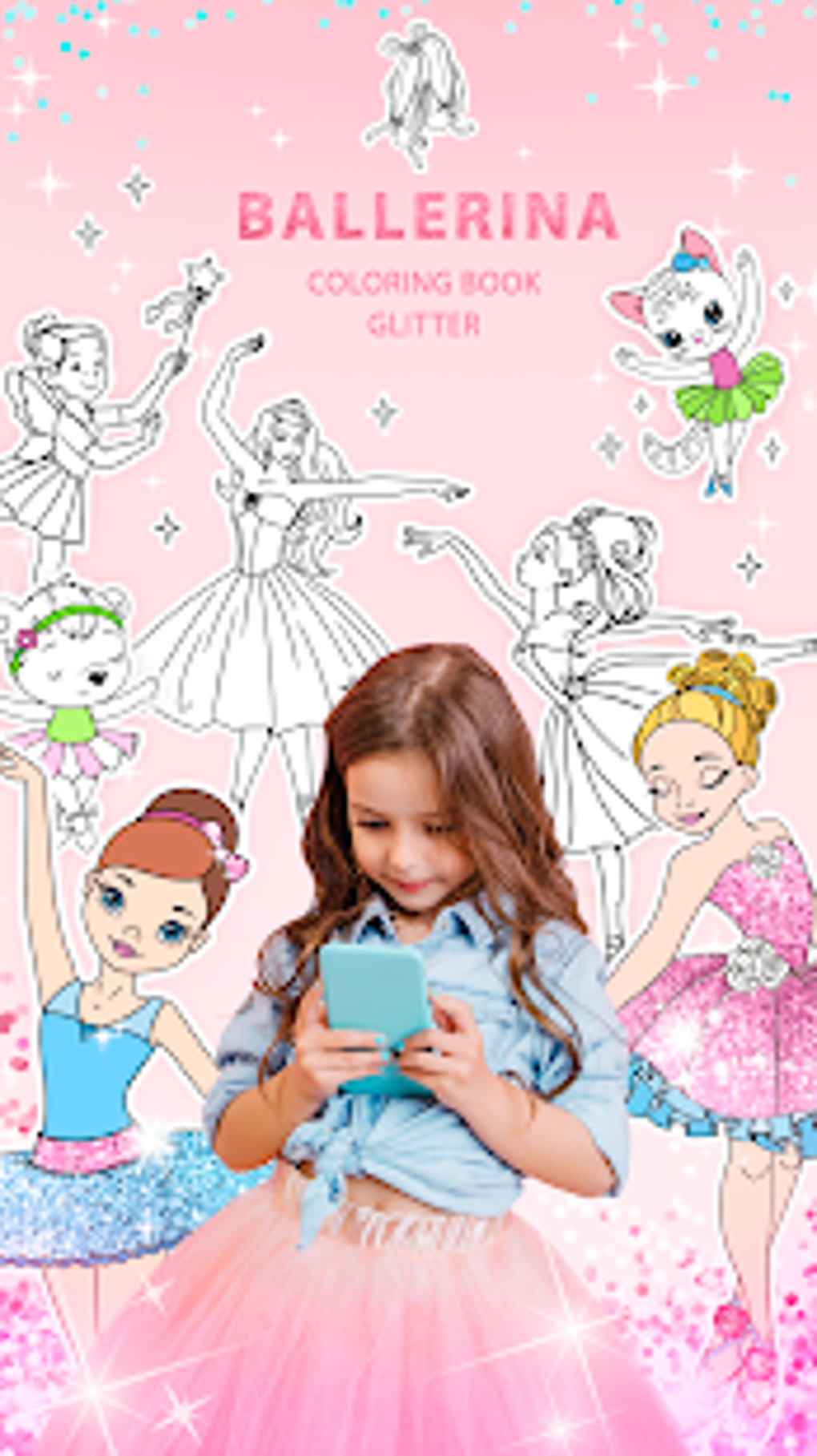 Ballerina Coloring Book Glitter - Girl Games APK для Android — Скачать