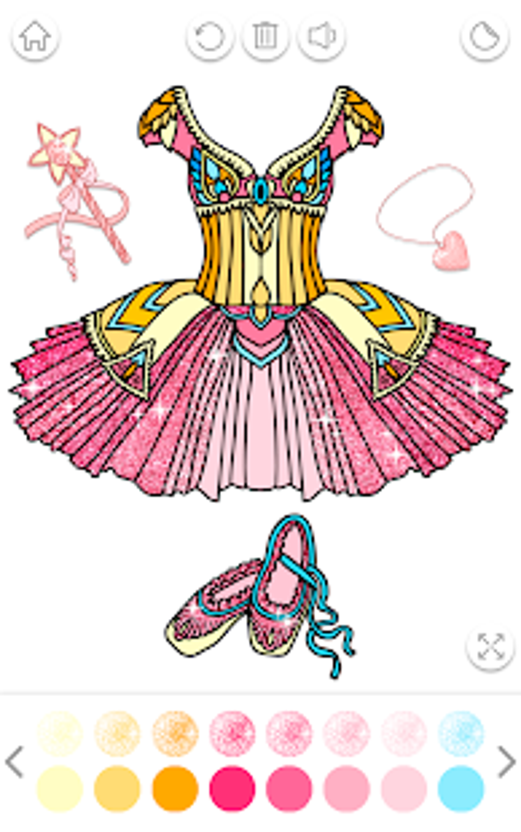 Ballerina Coloring Book Glitter - Girl Games APK для Android — Скачать