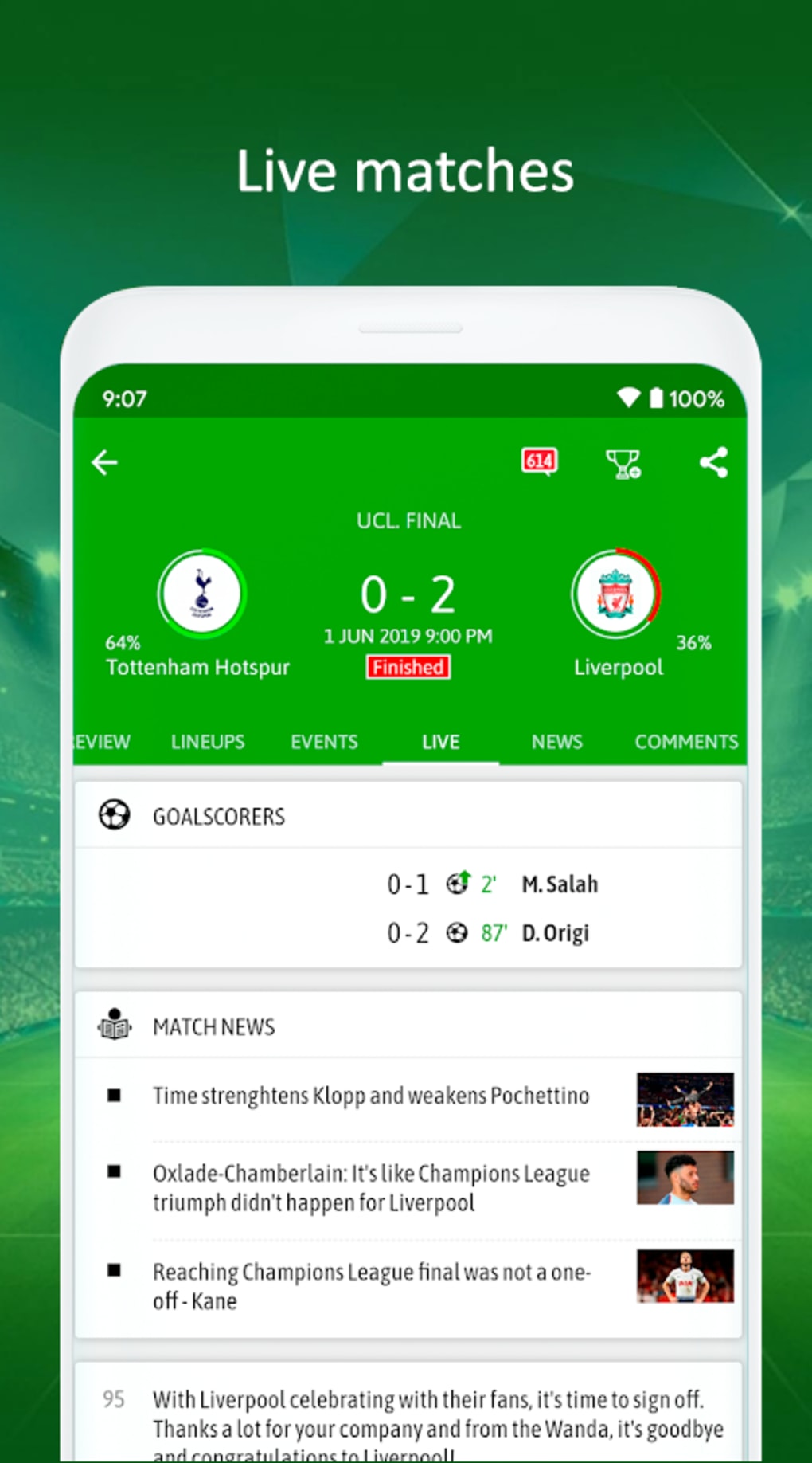 Live Football TV Streaming HD for Android