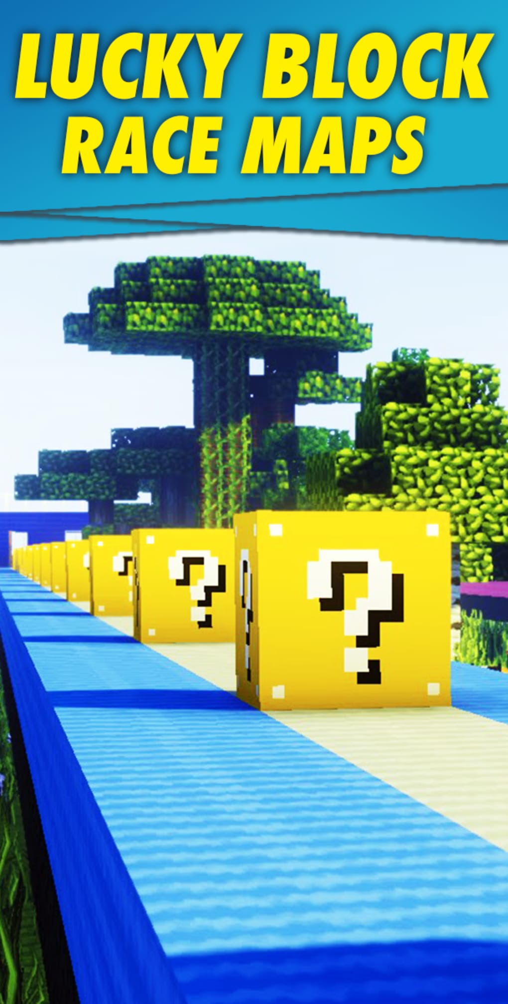 Lucky Block Race Map for mcpe APK for Android Download