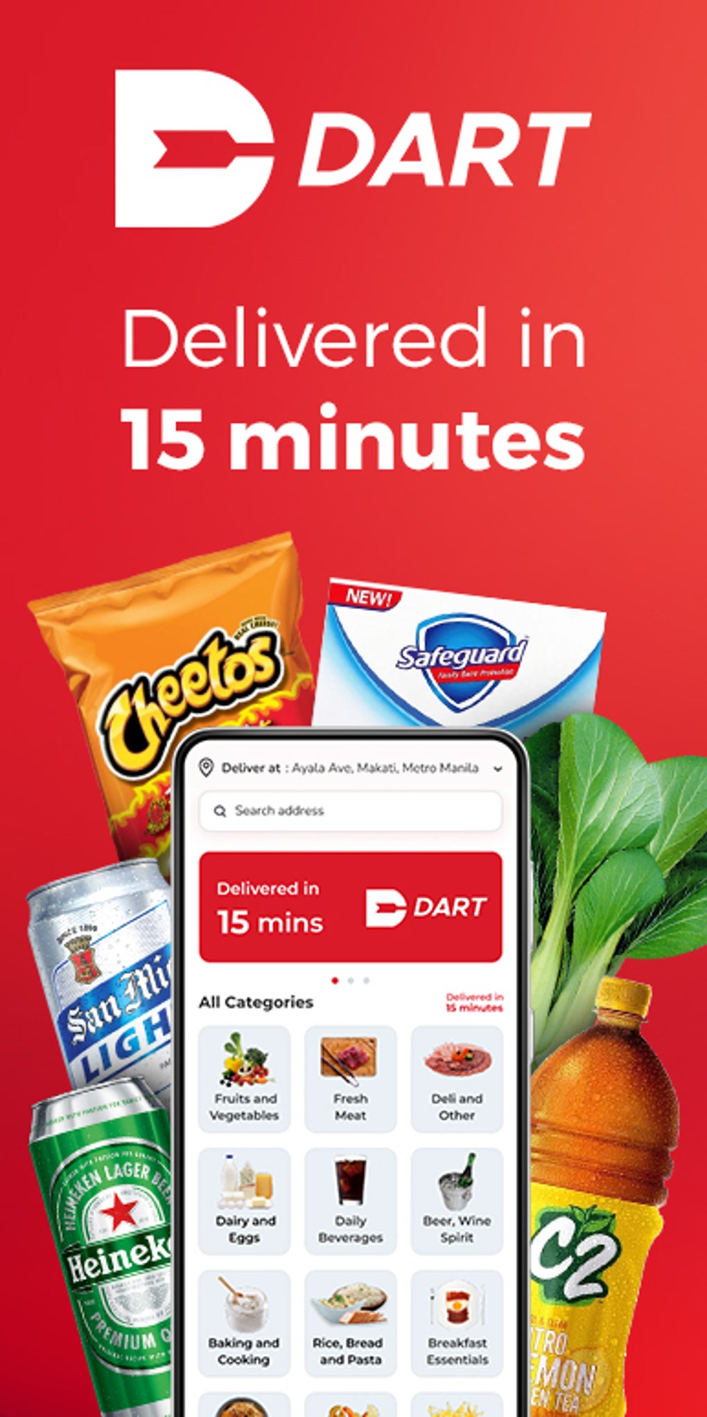 DART 15 Min Grocery Delivery For Android Download