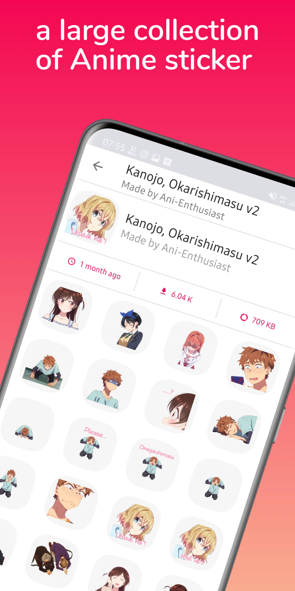 100000 Anime Stickers WAStickerApps For WhatsApp APK per Android - Download