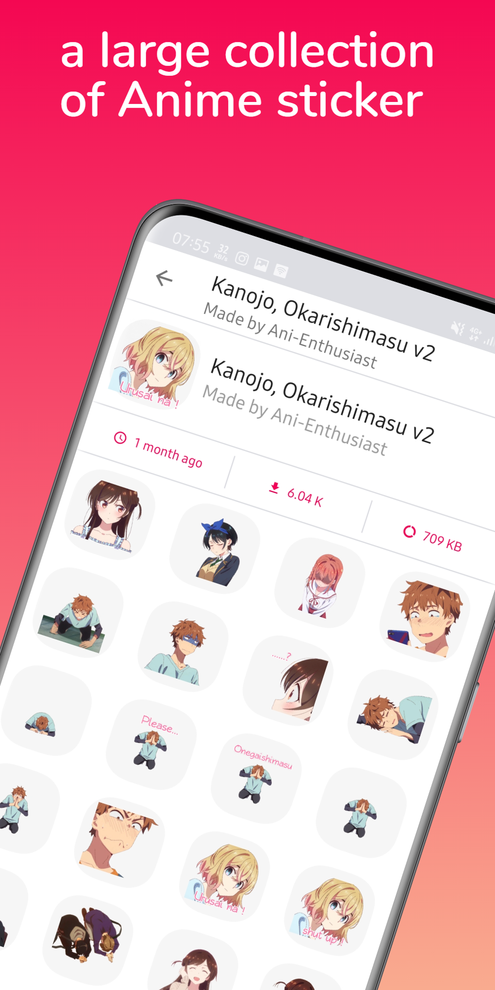 100000 Anime Stickers WAStickerApps For WhatsApp APK per Android - Download