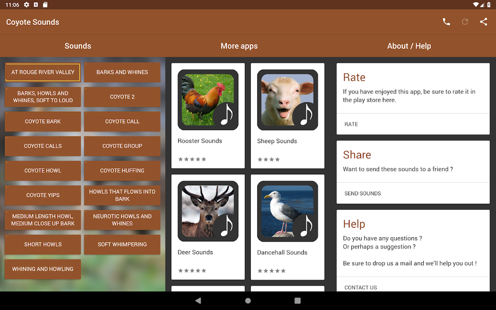 Android için Coyote Sounds APK - İndir