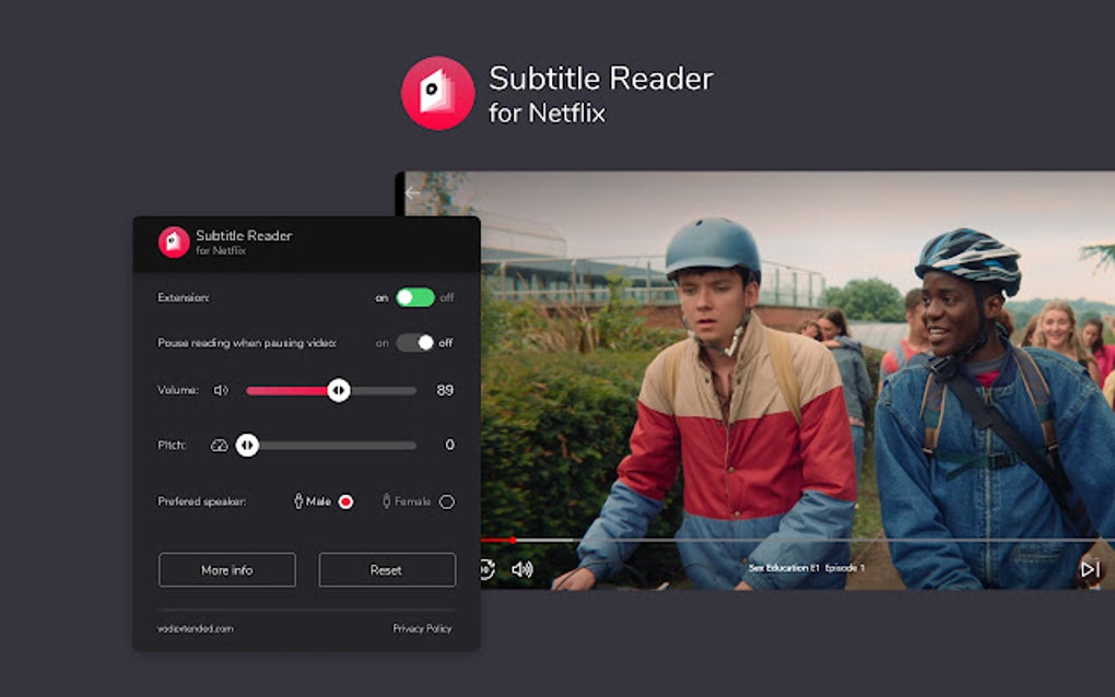 Subtitle Reader For Netflix For Google Chrome - Extension Download