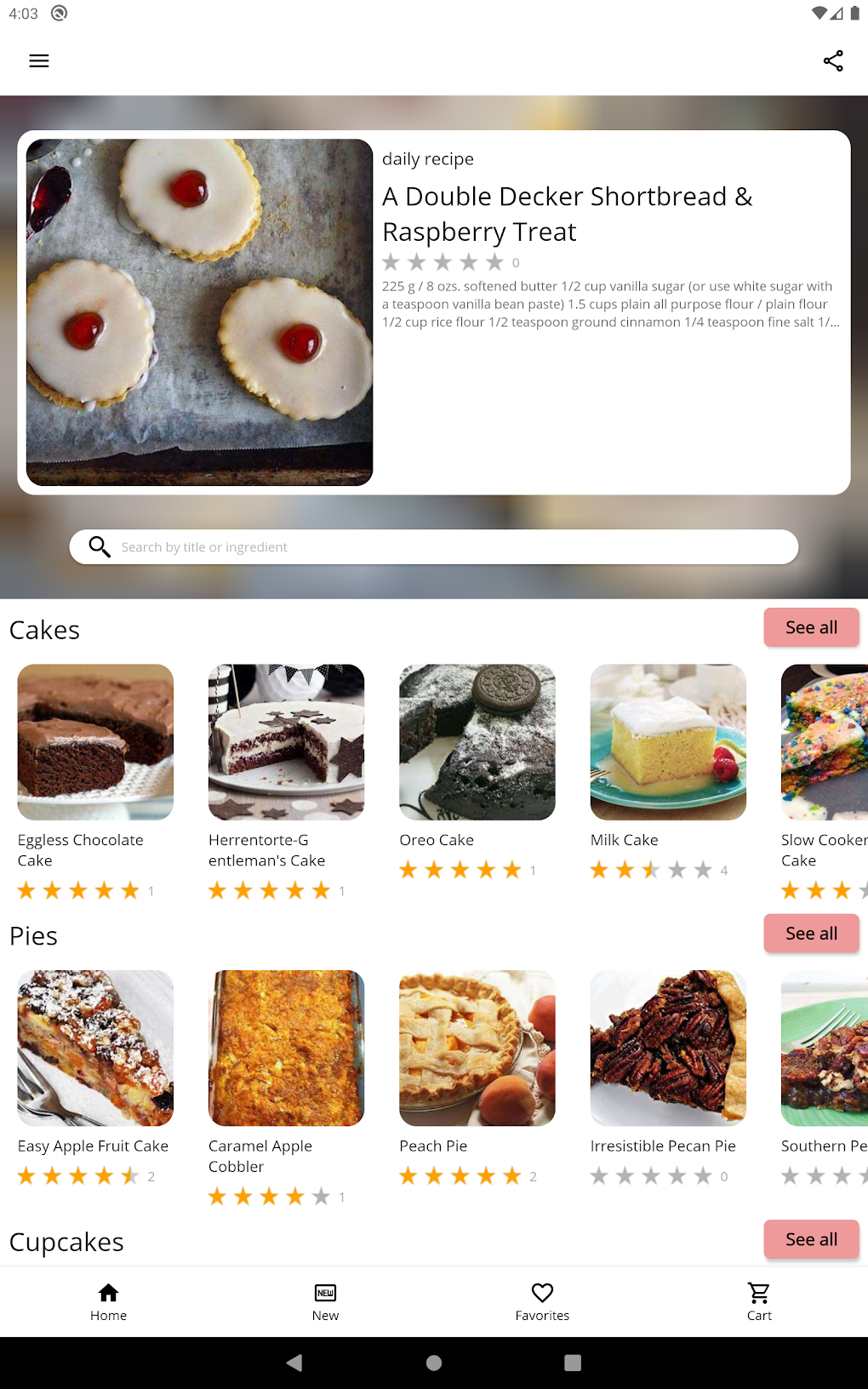 Cake and Baking Recipes для Android — Скачать