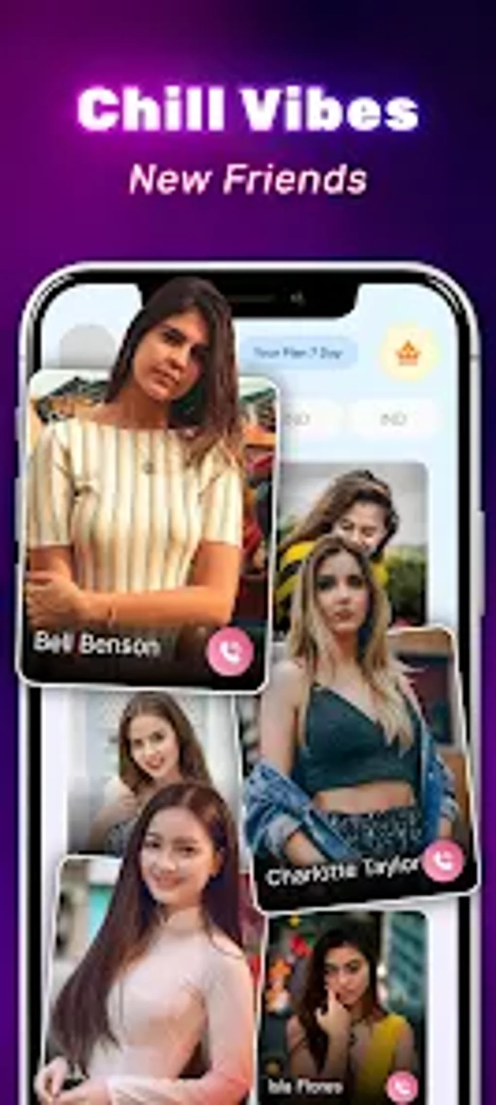 Vidchat Video chat with girls для Android — Скачать