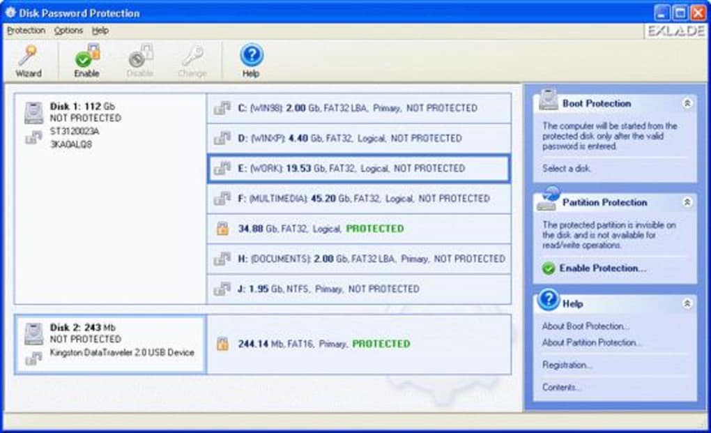 external hard disk password protection software