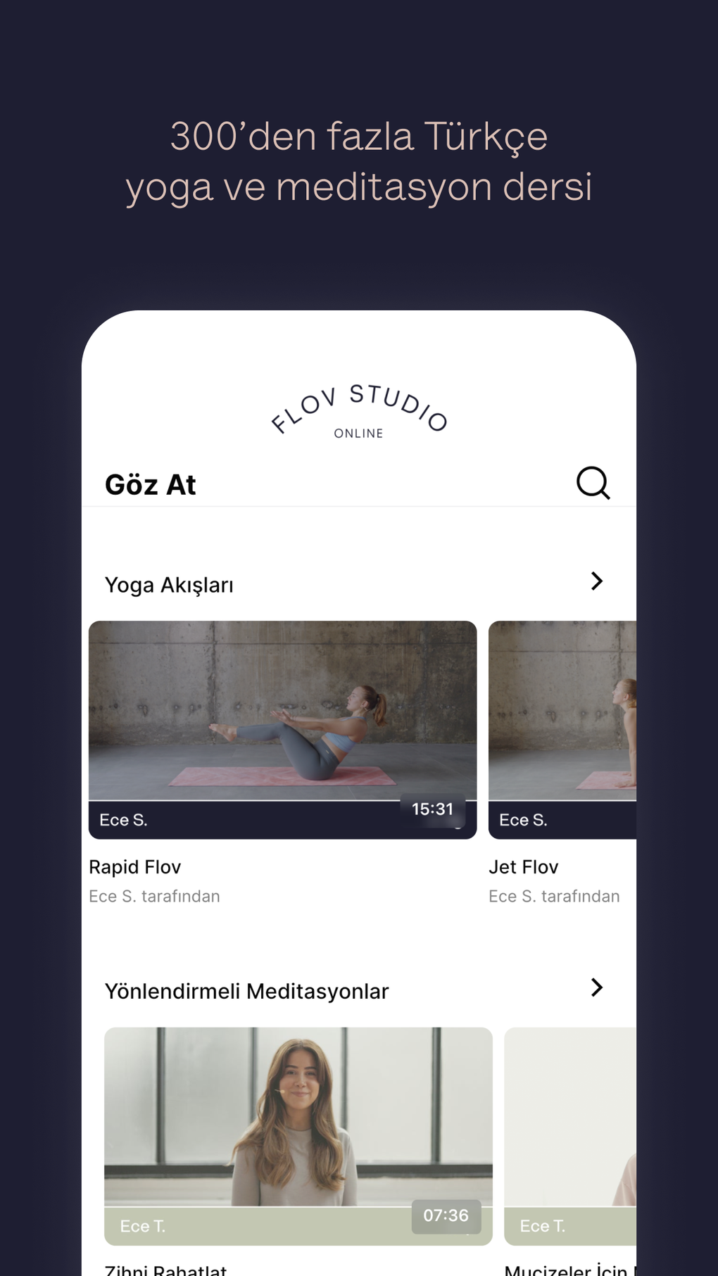 Flov Studio: Yoga Meditasyon для iPhone — Скачать