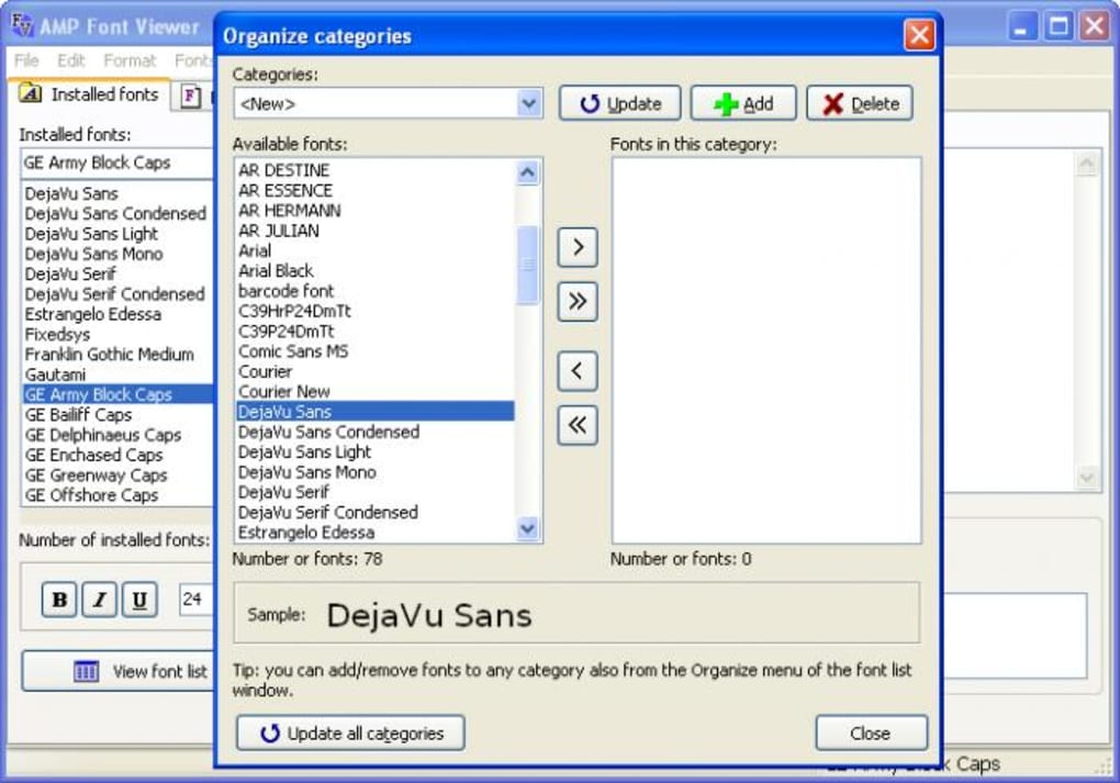 font manager and font viewer for windows