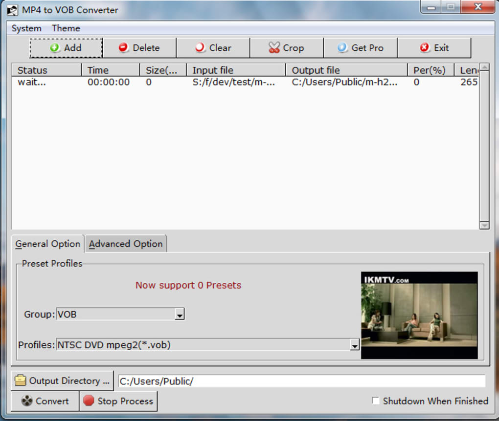 MP4 to VOB - Download