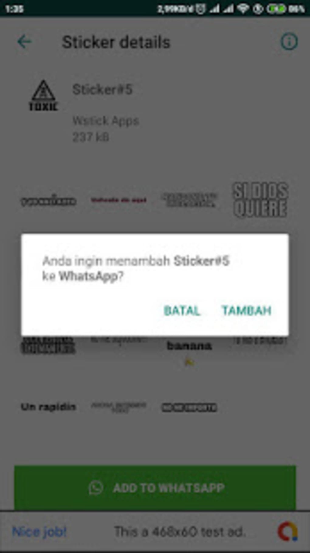Descargar stickers toxicos para whatsapp Main Image