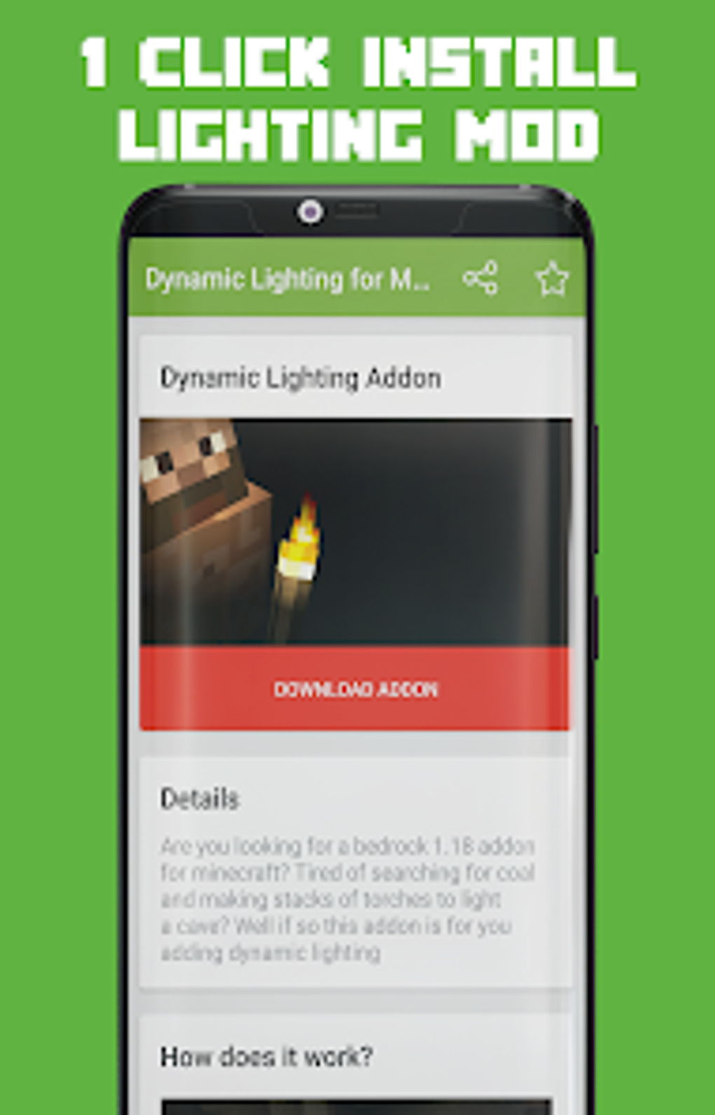 Dynamic Lighting for MCPE для Android — Скачать