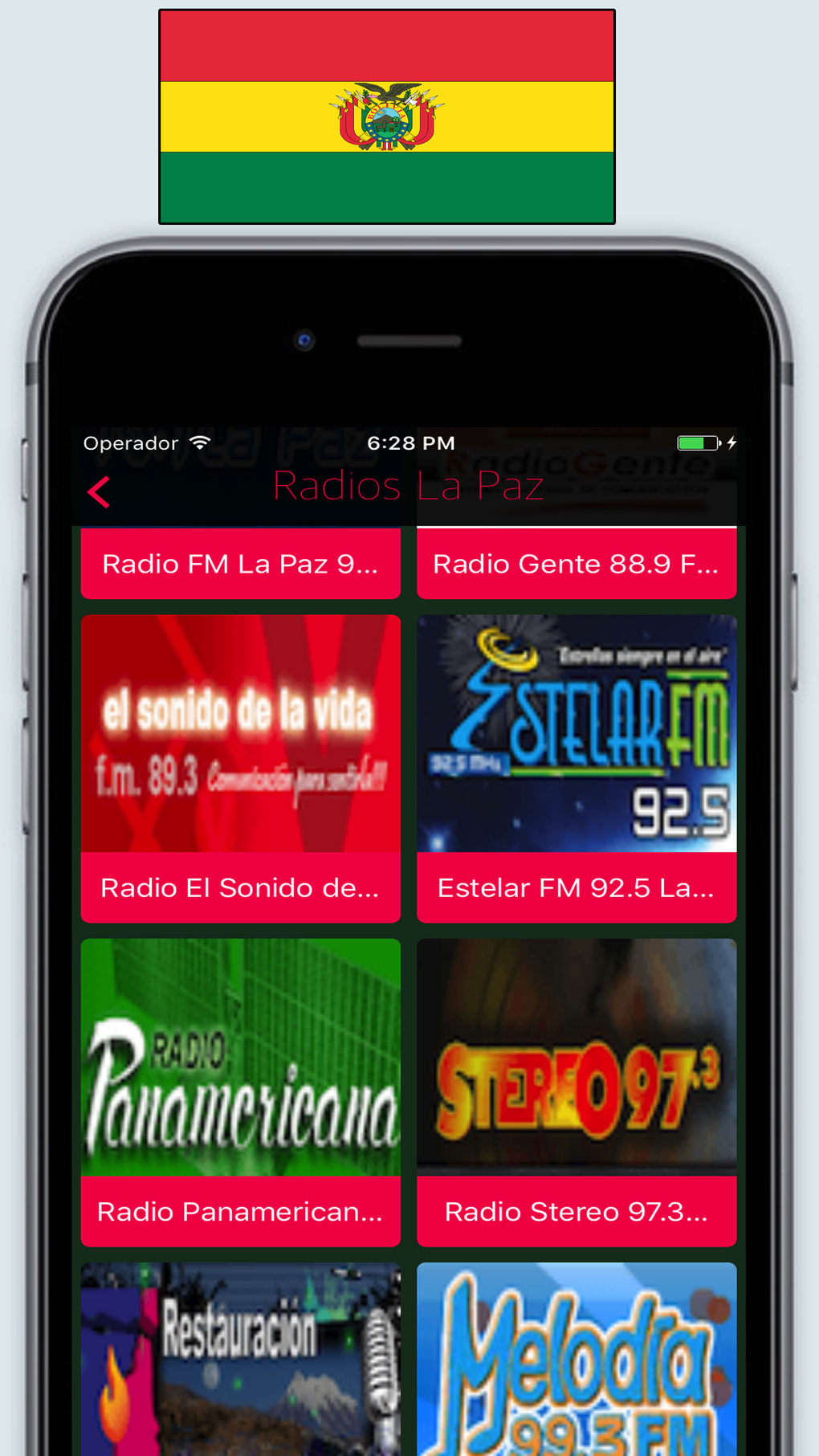 Radios de Bolivia Emisoras Top en Vivo FM y AM for iPhone - Download