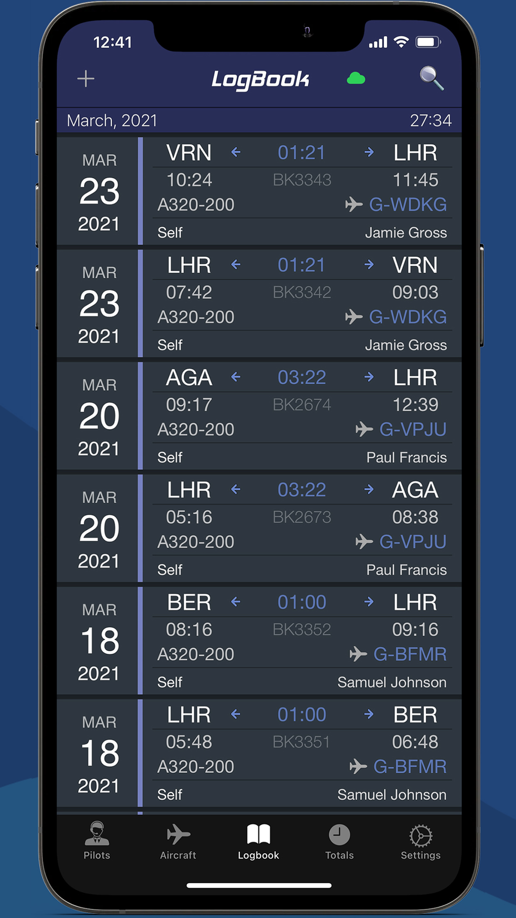 Swift Pilot Logbook для iPhone — Скачать