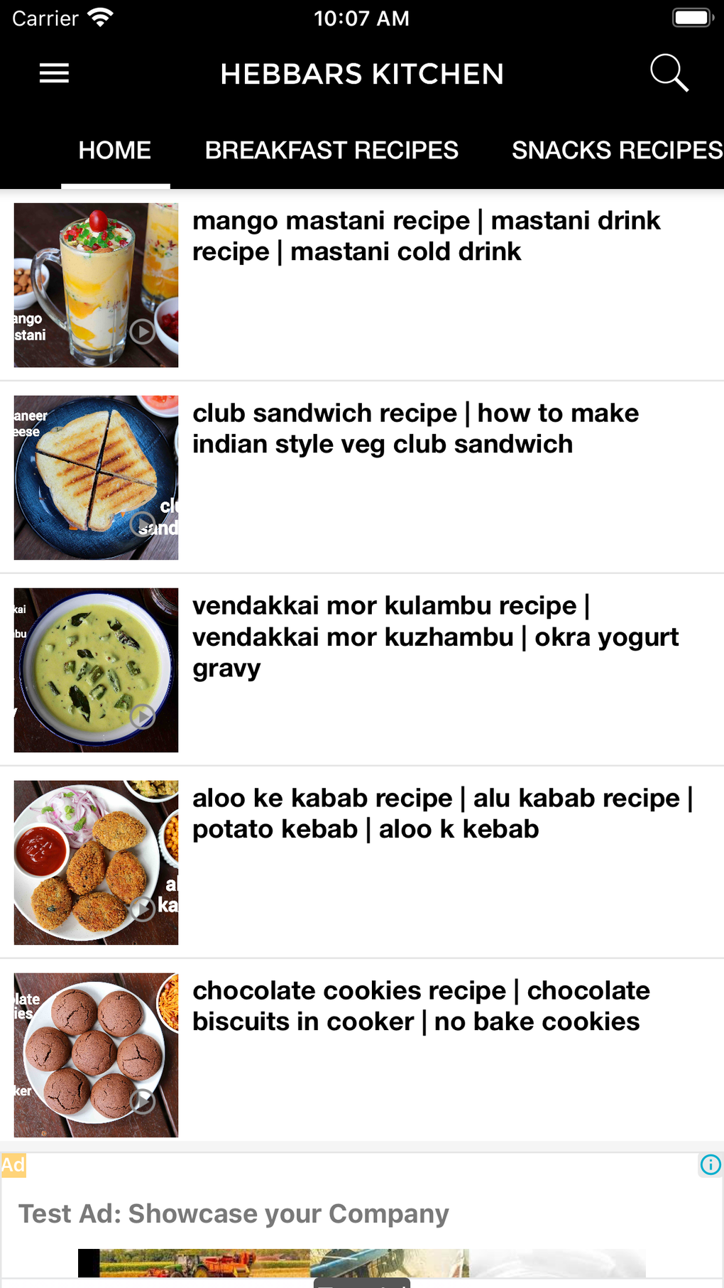 Hebbars Kitchen For IPhone Download