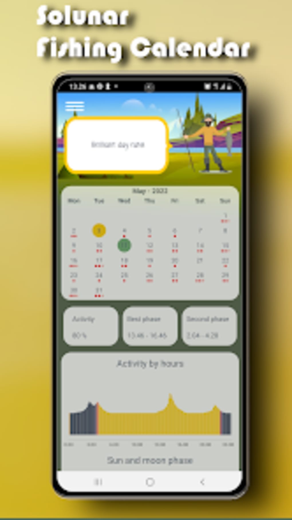 Solunar Fishing Calendar per Android Download