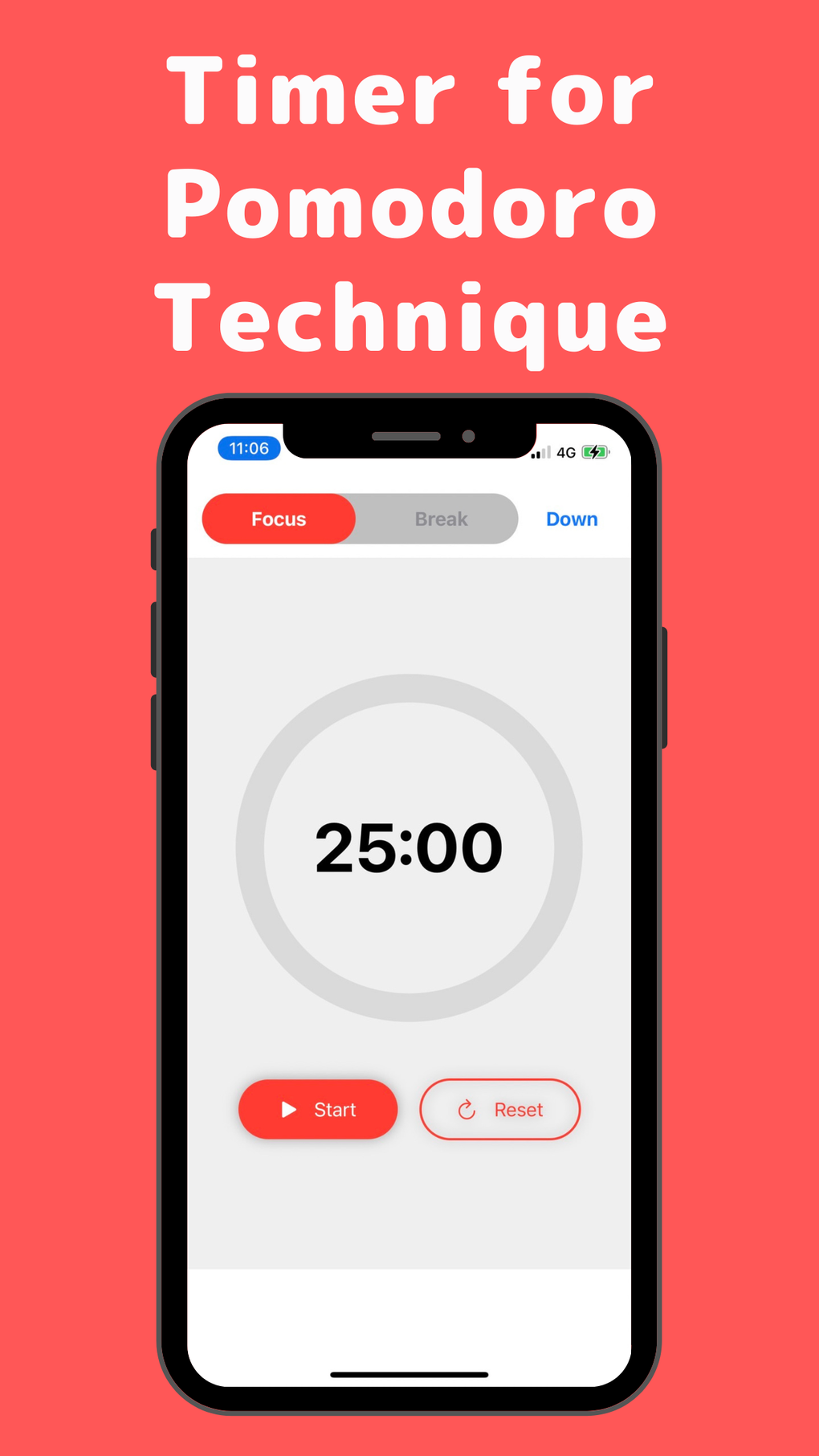 Pomodoro Technique -simple- For Iphone - Download