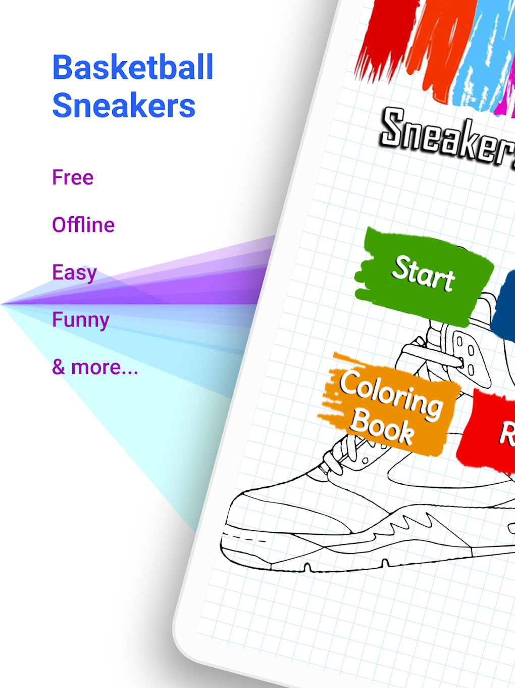 Basketball Shoes Coloring Book For Android Download