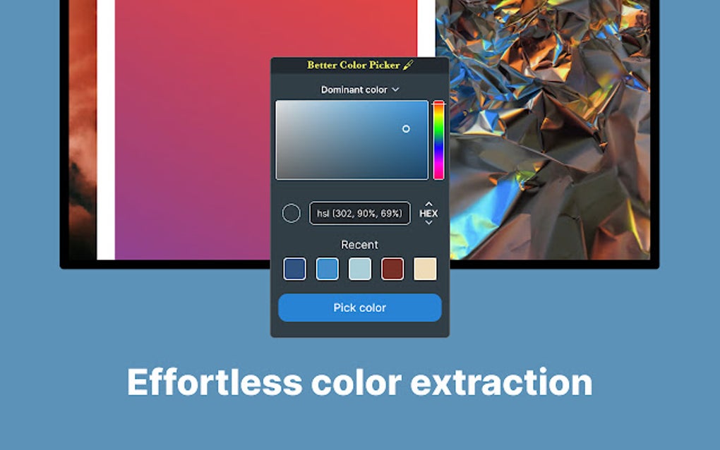 Better Color Picker - pick any color in Chrome สำหรับ Google Chrome ...