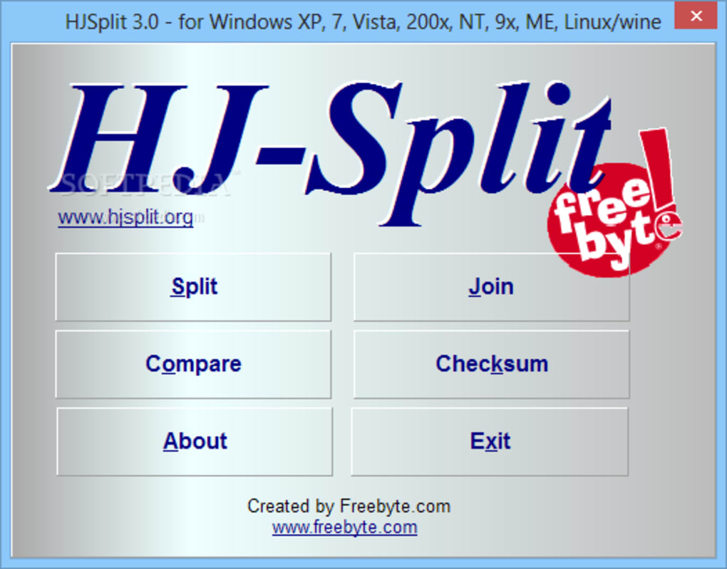 www freebyte com hjsplit