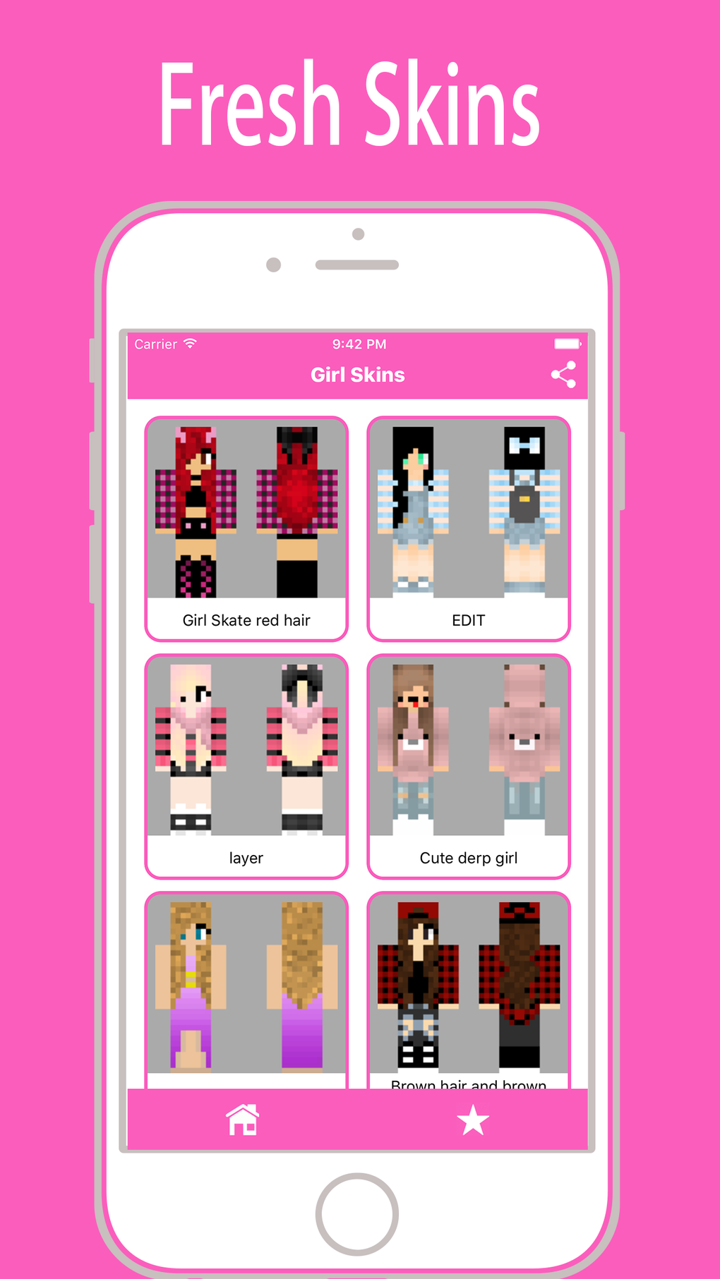 Girl Skins App for Minecraft for iPhone - Download