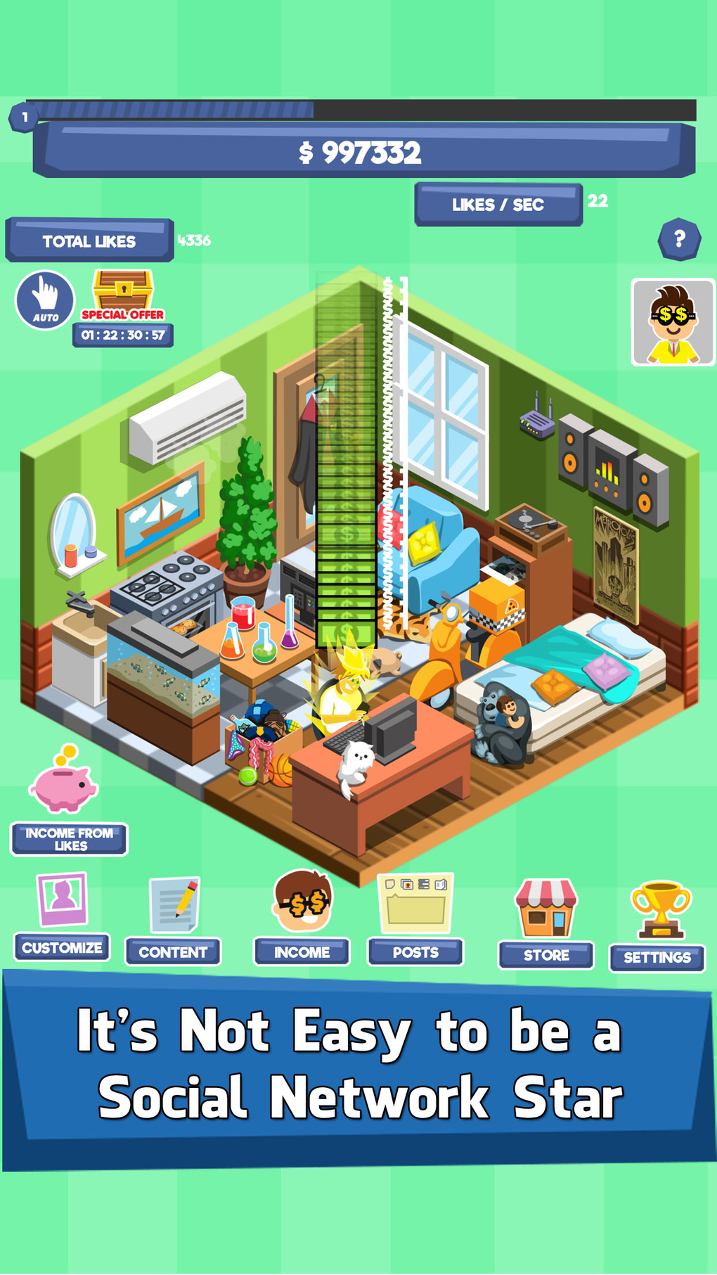 Social Tycoon - Idle Clicker For Iphone - Download